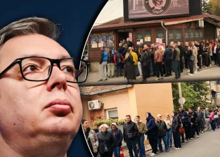 Aleksandar Vučić a așteptat o oră și jumătate la coadă pentru a vota în Belgrad