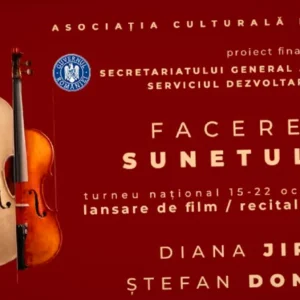 Documentarul "Facerea sunetului" ajunge în 4 județe, cu concerte live și conferințe