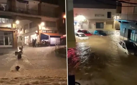 Furtuna mediteraneană afectează Spania: inundații, alertă roșie și un deces